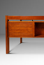 Load image into Gallery viewer, Danish Mid-Century Modern "Floating" Executive Desk in Teak by Dyrlund, Denmark, c. 1960s-ABT Modern
