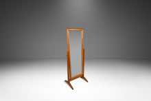 Load image into Gallery viewer, Danish Mid-Century Modern Full-Length Adjustable Floor Mirror in Solid Oak After Pedersen &amp; Hansen, Denmark, c. 1960s-ABT Modern
