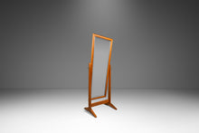 Load image into Gallery viewer, Danish Mid-Century Modern Full-Length Adjustable Floor Mirror in Solid Oak After Pedersen &amp; Hansen, Denmark, c. 1960s-ABT Modern
