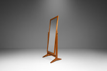 Load image into Gallery viewer, Danish Mid-Century Modern Full-Length Adjustable Floor Mirror in Solid Oak After Pedersen &amp; Hansen, Denmark, c. 1960s-ABT Modern

