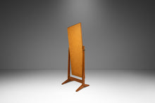 Load image into Gallery viewer, Danish Mid-Century Modern Full-Length Adjustable Floor Mirror in Solid Oak After Pedersen &amp; Hansen, Denmark, c. 1960s-ABT Modern
