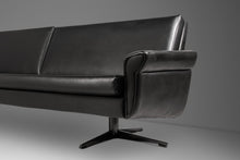 Load image into Gallery viewer, Danish Mid-Century Modern Low Profile Four-Seat Sofa in Vinyl Attributed to H.W. Klein for Bramin, Denmark, c. 1960s-ABT Modern

