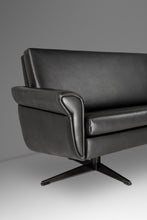 Load image into Gallery viewer, Danish Mid-Century Modern Low Profile Four-Seat Sofa in Vinyl Attributed to H.W. Klein for Bramin, Denmark, c. 1960s-ABT Modern
