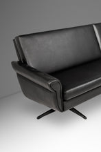 Load image into Gallery viewer, Danish Mid-Century Modern Low Profile Four-Seat Sofa in Vinyl Attributed to H.W. Klein for Bramin, Denmark, c. 1960s-ABT Modern
