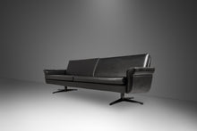 Load image into Gallery viewer, Danish Mid-Century Modern Low Profile Four-Seat Sofa in Vinyl Attributed to H.W. Klein for Bramin, Denmark, c. 1960s-ABT Modern
