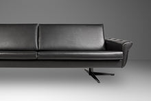Load image into Gallery viewer, Danish Mid-Century Modern Low Profile Four-Seat Sofa in Vinyl Attributed to H.W. Klein for Bramin, Denmark, c. 1960s-ABT Modern
