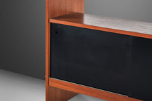 Load image into Gallery viewer, Danish Mid-Century Modern Minimalist Two-Tone Dry Bar / Room Divider in Teak, Denmark, c. 1970s-ABT Modern
