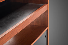 Load image into Gallery viewer, Danish Mid-Century Modern Minimalist Two-Tone Dry Bar / Room Divider in Teak, Denmark, c. 1970s-ABT Modern

