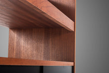 Load image into Gallery viewer, Danish Mid-Century Modern Minimalist Two-Tone Dry Bar / Room Divider in Teak, Denmark, c. 1970s-ABT Modern

