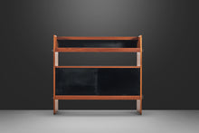 Load image into Gallery viewer, Danish Mid-Century Modern Minimalist Two-Tone Dry Bar / Room Divider in Teak, Denmark, c. 1970s-ABT Modern
