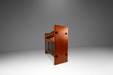 Load image into Gallery viewer, Danish Mid-Century Modern Minimalist Two Tone Dry Bar / Room Divider in Teak, Denmark, c. 1970s-ABT Modern
