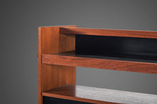 Load image into Gallery viewer, Danish Mid-Century Modern Minimalist Two-Tone Dry Bar / Room Divider in Teak, Denmark, c. 1970s-ABT Modern
