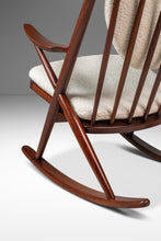 Load image into Gallery viewer, Danish Mid-Century Modern Model 182 Rocking Chair in Solid Teak by Frank Reenskaug for Bramin Mobler, Denmark, c. 1960s-ABT Modern
