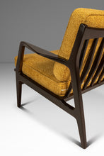 Load image into Gallery viewer, Danish Mid-Century Modern Model 596 Lounge Chair in Beech and Bouclé by Lawrence Peabody &amp; Ib Kofod Larsen for Selig, Denmark, c. 1950's-ABT Modern
