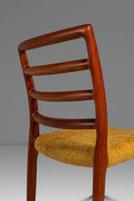 Load image into Gallery viewer, Danish Mid-Century Modern Model 85 Ladderback Dining Chair in Teak &amp; Bouclé by Niels Møller for J.L. Møller, Denmark, c. 1960s-ABT Modern
