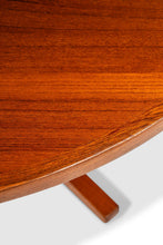 Load image into Gallery viewer, Danish Mid-Century Modern Round Expansion Dining Table w/ Pedestal Base in Teak by Skovby Møbelfabrik, Denmark, c. 1970&#39;s-ABT Modern
