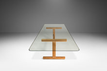 Load image into Gallery viewer, Danish Mid-Century Modern Solid Oak Dining Table / Desk with Glass Top in the Manner of Hans J Wegner, Denmark, c. 1970s-ABT Modern
