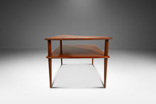 Load image into Gallery viewer, Danish Mid-Century Modern Two-Tiered &#39;Minerva&#39; Table in Solid Teak by Peter Hvidt &amp; Orla Mølgaard for France and Sons, Denmark, c. 1960s-ABT Modern
