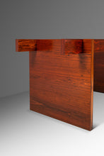 Load image into Gallery viewer, Danish Modern Architectural Modernist Dining Table in Rosewood w/ Glass Top by Sigurd Hansen for Haslev Møbelsnedkeri, Denmark, c. 1970s-ABT Modern
