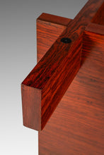 Load image into Gallery viewer, Danish Modern Architectural Modernist Dining Table in Rosewood w/ Glass Top by Sigurd Hansen for Haslev Møbelsnedkeri, Denmark, c. 1970s-ABT Modern
