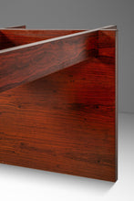 Load image into Gallery viewer, Danish Modern Architectural Modernist Dining Table in Rosewood w/ Glass Top by Sigurd Hansen for Haslev Møbelsnedkeri, Denmark, c. 1970s-ABT Modern
