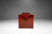 Load image into Gallery viewer, Danish Modern Architectural Modernist Dining Table in Rosewood w/ Glass Top by Sigurd Hansen for Haslev Møbelsnedkeri, Denmark, c. 1970s-ABT Modern
