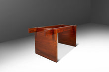 Load image into Gallery viewer, Danish Modern Architectural Modernist Dining Table in Rosewood w/ Glass Top by Sigurd Hansen for Haslev Møbelsnedkeri, Denmark, c. 1970s-ABT Modern
