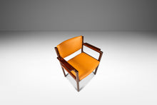 Load image into Gallery viewer, Danish Modern Arm Chair in Solid Mahogany &amp; Caramel Leather by Danish Overseas Imports, c. 1960&#39;s-ABT Modern
