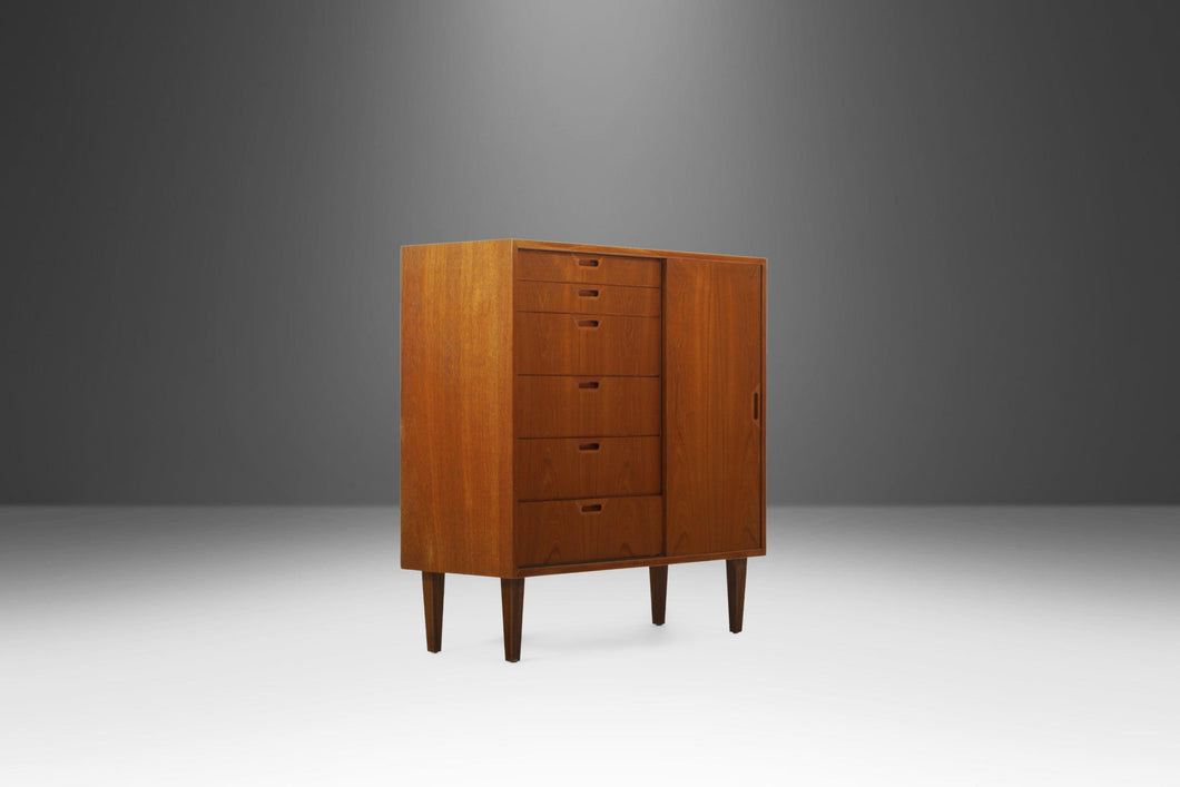 Danish Modern Gentleman's Dresser / Cabinet After Arne Vodder in Teak, c. 1960s-ABT Modern