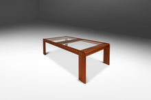 Load image into Gallery viewer, Danish Modern Low Profile Coffee Table in Teak w/ Glass Top by Skrillinge Mobelfabrik, Denmark, c. 1970s-ABT Modern
