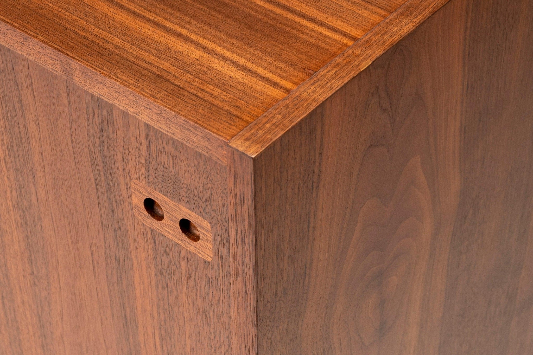 Danish Modern Minimalist Walnut Sideboard / Credenza by Ib Kofod-Larse