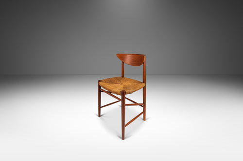 Danish Modern Model 317 Dining / Desk Chair by Peter Hvidt & Orla Mölgaard Nielsen for Søborg Møbelfabrik, Denmark, c. 1950's-ABT Modern