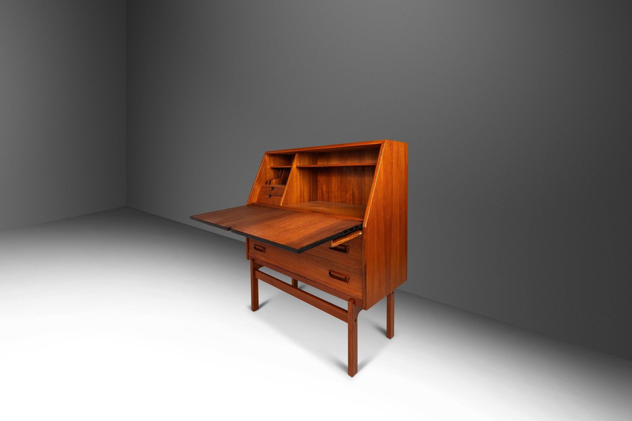 Danish Modern Teak Secretary Desk Danish Modern Teak Secretary Desk