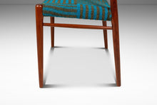 Load image into Gallery viewer, Danish Modern Model 75 Side / Desk Chair by Niels Møller for J.L. Møllers in Pierre Frey Mombasa Turquoise Fabric, Denmark, 1960s-ABT Modern
