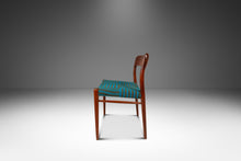 Load image into Gallery viewer, Danish Modern Model 75 Side / Desk Chair by Niels Møller for J.L. Møllers in Pierre Frey Mombasa Turquoise Fabric, Denmark, 1960s-ABT Modern
