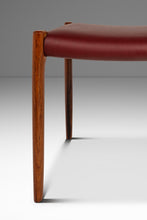 Load image into Gallery viewer, Danish Modern Model 77A Ottoman in Teak &amp; Leather by Niels Otto Møller for J.L. Møller Mobelfabrik, Denmark, c. 1960's-ABT Modern
