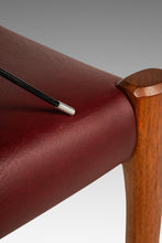Load image into Gallery viewer, Danish Modern Model 77A Ottoman in Teak &amp; Leather by Niels Otto Møller for J.L. Møller Mobelfabrik, Denmark, c. 1960's-ABT Modern
