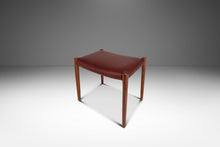 Load image into Gallery viewer, Danish Modern Model 77A Ottoman in Teak &amp; Leather by Niels Otto Møller for J.L. Møller Mobelfabrik, Denmark, c. 1960's-ABT Modern
