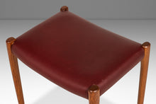 Load image into Gallery viewer, Danish Modern Model 77A Ottoman in Teak &amp; Leather by Niels Otto Møller for J.L. Møller Mobelfabrik, Denmark, c. 1960's-ABT Modern
