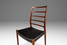 Load image into Gallery viewer, Danish Modern Møller Model No. 82 Ladderback Side Chair in Teak &amp; Leather for J.L. Møllers Møbelfabrik, Denmark, c. 1960s-ABT Modern
