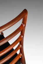 Load image into Gallery viewer, Danish Modern Møller Model No. 82 Ladderback Side Chair in Teak &amp; Leather for J.L. Møllers Møbelfabrik, Denmark, c. 1960s-ABT Modern
