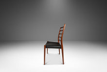 Load image into Gallery viewer, Danish Modern Møller Model No. 82 Ladderback Side Chair in Teak &amp; Leather for J.L. Møllers Møbelfabrik, Denmark, c. 1960s-ABT Modern
