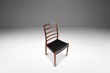 Load image into Gallery viewer, Danish Modern Møller Model No. 82 Ladderback Side Chair in Teak &amp; Leather for J.L. Møllers Møbelfabrik, Denmark, c. 1960s-ABT Modern
