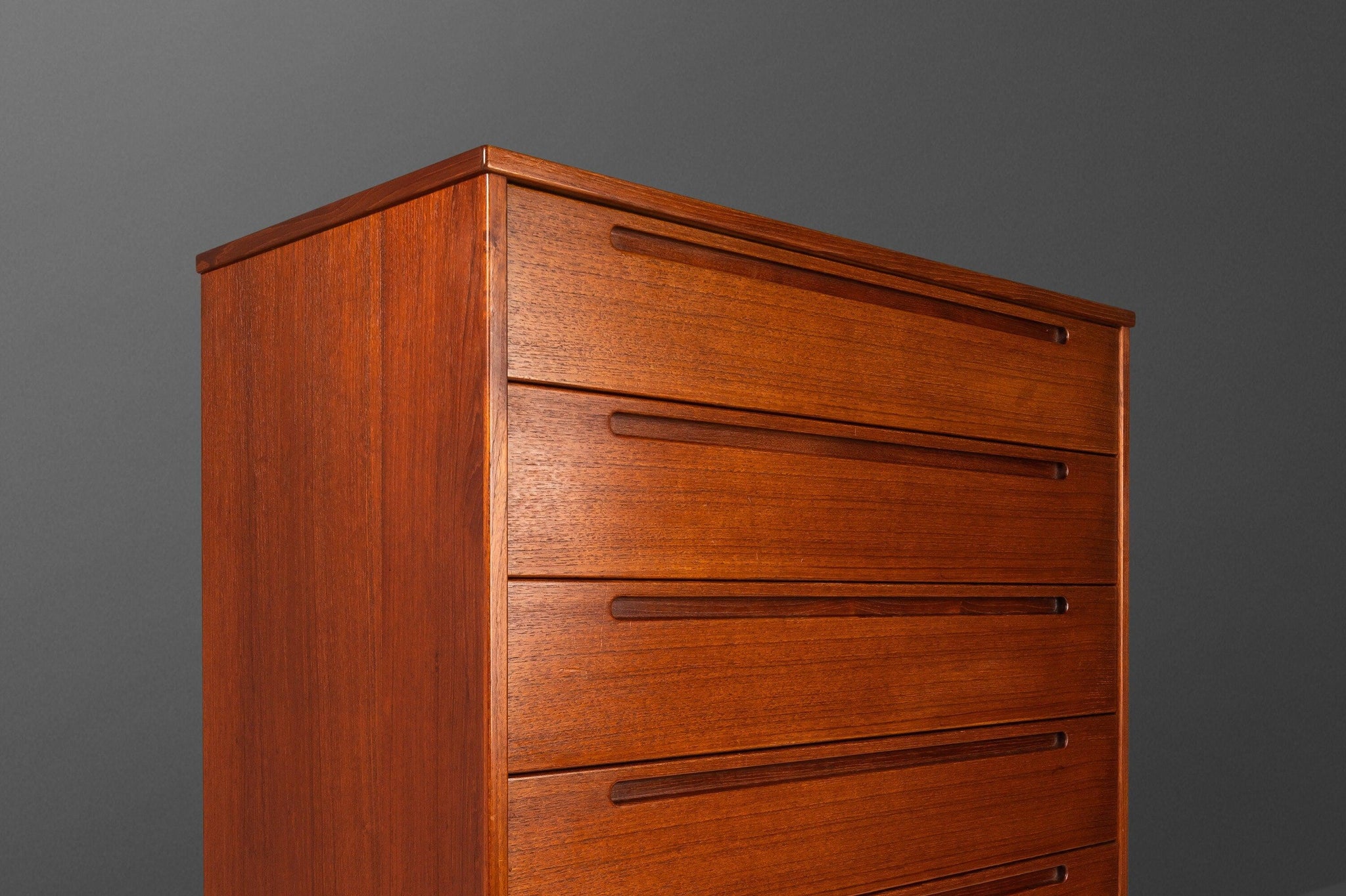 ingleside danish-inspired 6-drawer dresser by inspire q modern - natural Danish Modern Six-Drawer Tall Dresser in Teak by Nils Jonsson for Torr