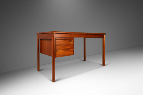 Danish Modern Teak Writer's Desk with Sliding Top by Peter Løvig Nielsen for Løvig Dansk, Denmark, c. 1960's-ABT Modern