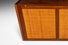 Load image into Gallery viewer, Early Mid-Century Modern Baldwin Acrosonic Piano in Walnut and Caning, USA, c. 1961-ABT Modern
