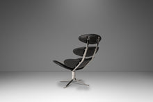 Load image into Gallery viewer, Early Restored Mid-Century Modern EJ 5 'Corona' Chair &amp; Ottoman Set by Poul Volther for Erik Jørgensen, Denmark, c. 1960s-ABT Modern
