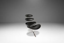 Load image into Gallery viewer, Early Restored Mid-Century Modern EJ 5 'Corona' Chair &amp; Ottoman Set by Poul Volther for Erik Jørgensen, Denmark, c. 1960s-ABT Modern
