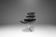 Load image into Gallery viewer, Early Restored Mid-Century Modern EJ 5 'Corona' Chair &amp; Ottoman Set by Poul Volther for Erik Jørgensen, Denmark, c. 1960s-ABT Modern
