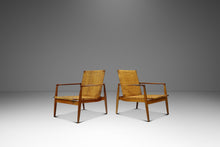 Load image into Gallery viewer, Early Set of Two ( 2 ) Finn Juhl Model SW96 Lounge Chairs in Teak, Oak, and Caning for Søren Willadsen, Denmark, c. 1950s-ABT Modern
